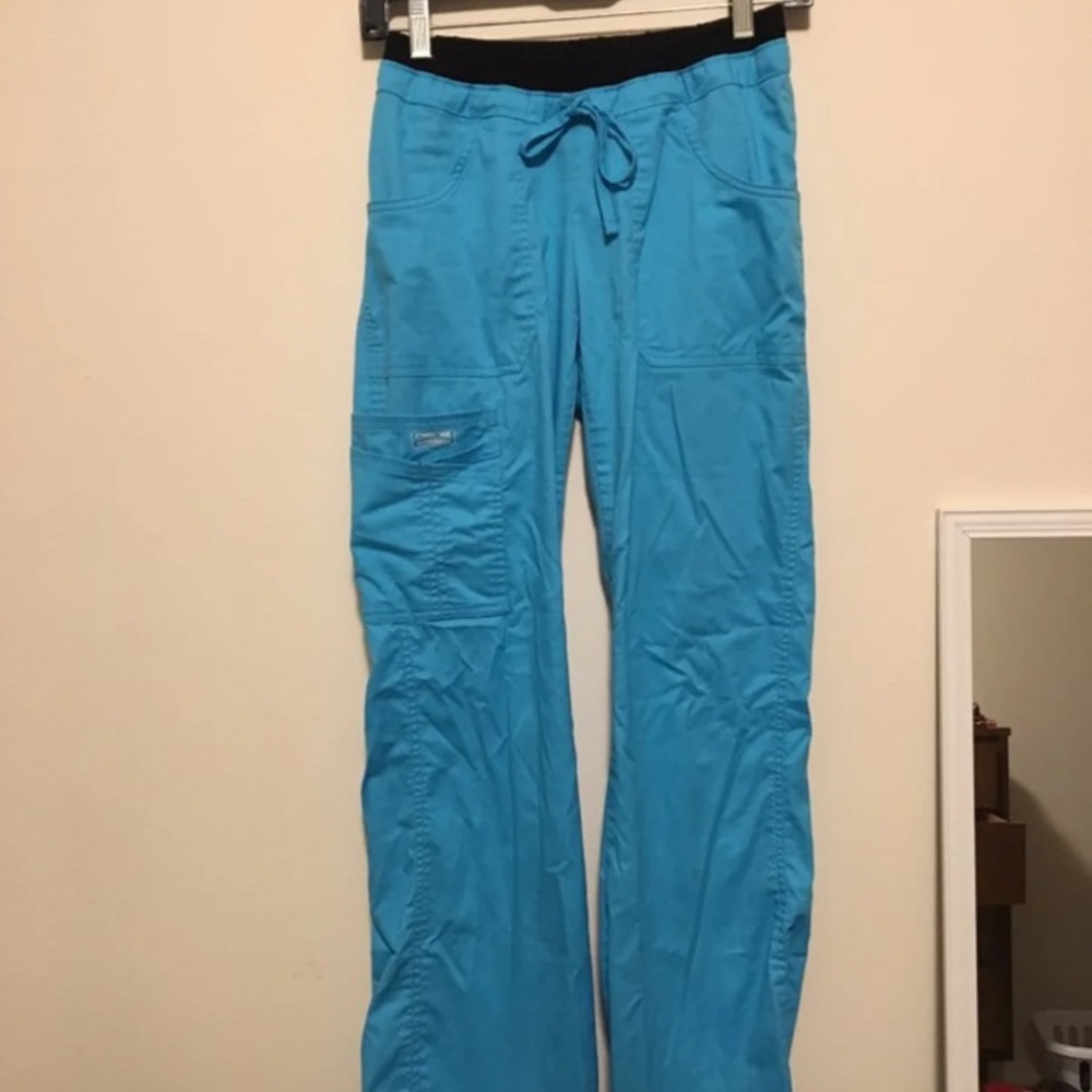Cherokee turquoise scrub pants